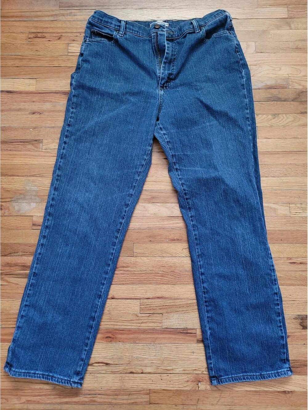 Lee Relaxed Straight Leg At The Waist - Women's Size 16 Long 98% Cotton